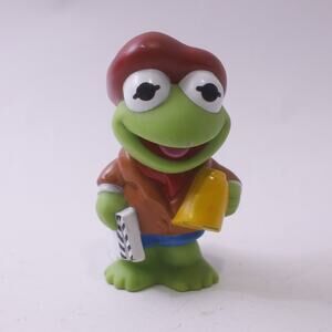 Muppet Babies Kermit the Frog Movie Director PVC Figure, Vintage ~ 250826-WH 518